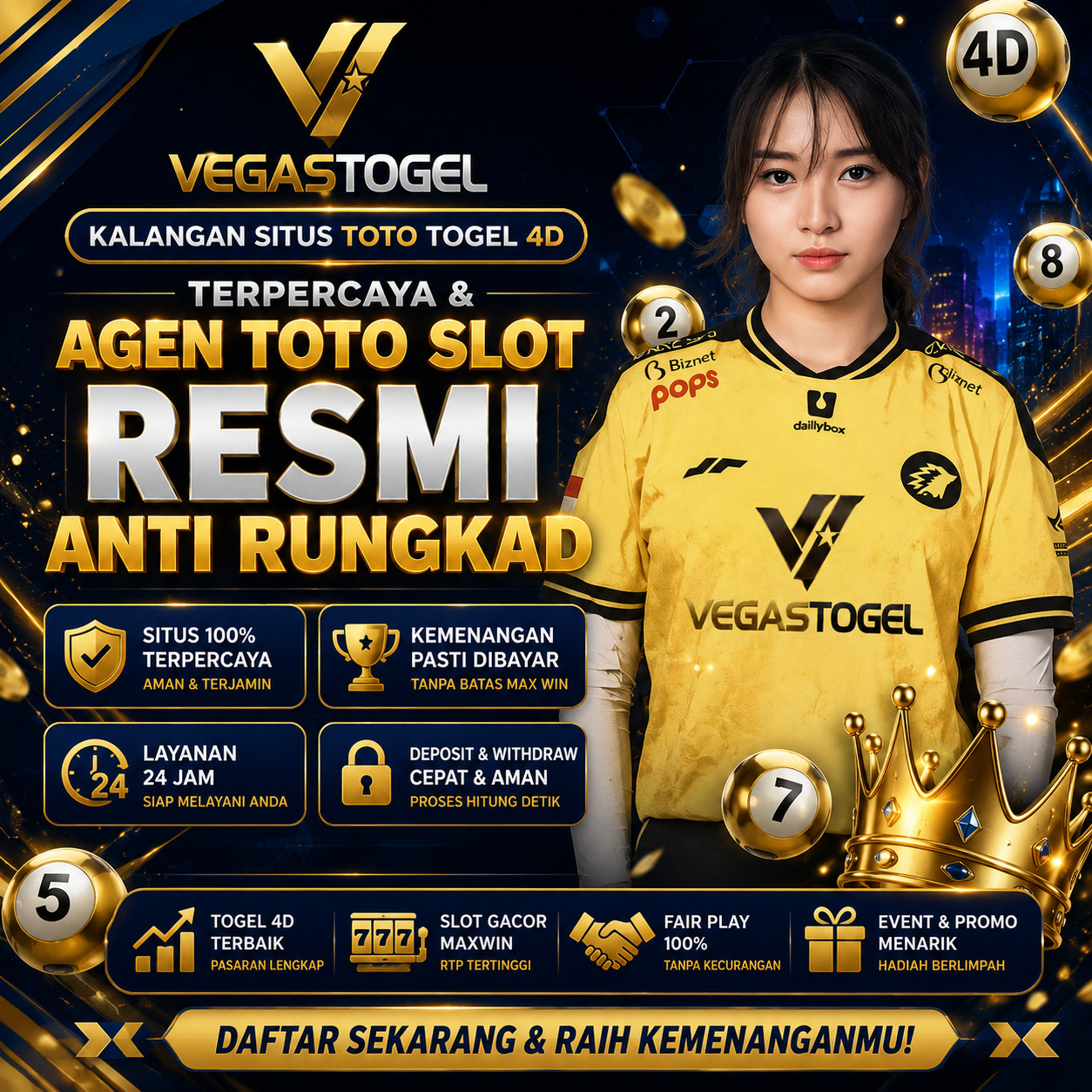 VEGASTOGEL | Platform Agen Togel Dan Toto 4D Online Resmi Pasti Menang